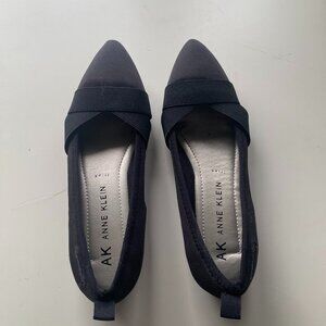 Anne Klein Black Flats